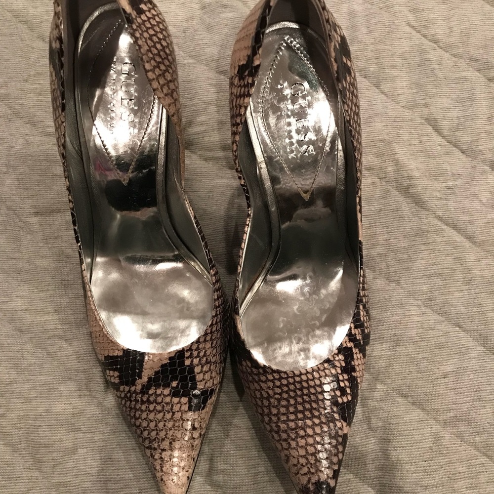 Guess by Marciano snake print heels size 6.5